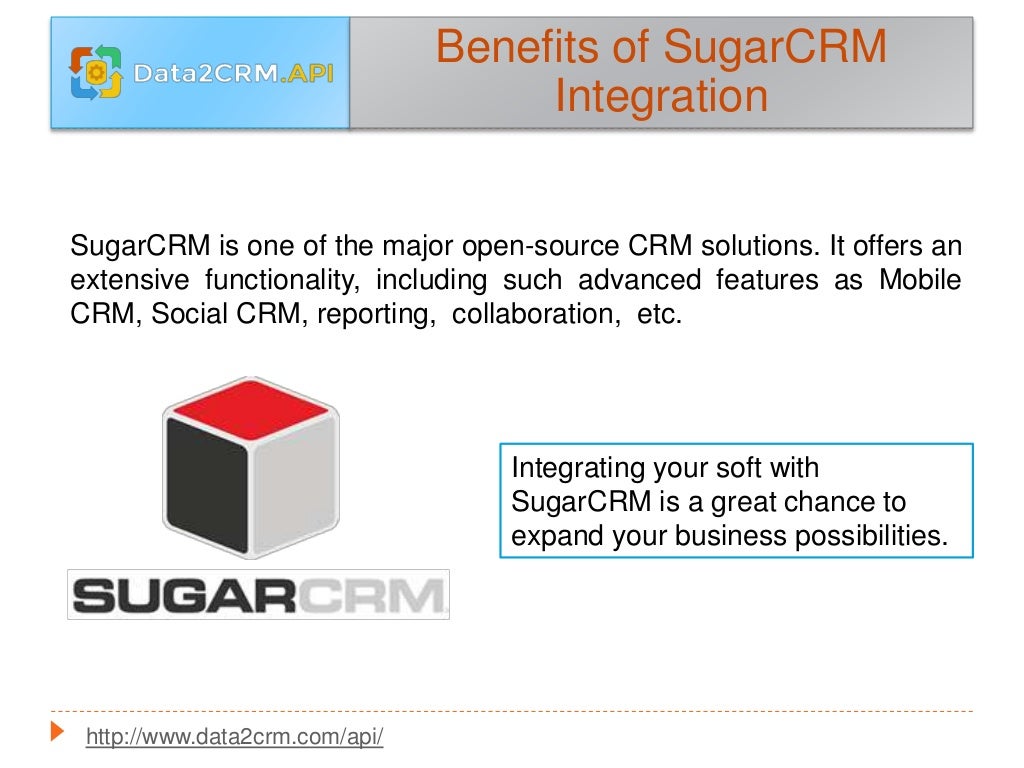 SugarCRM API Integration with Data2CRM
