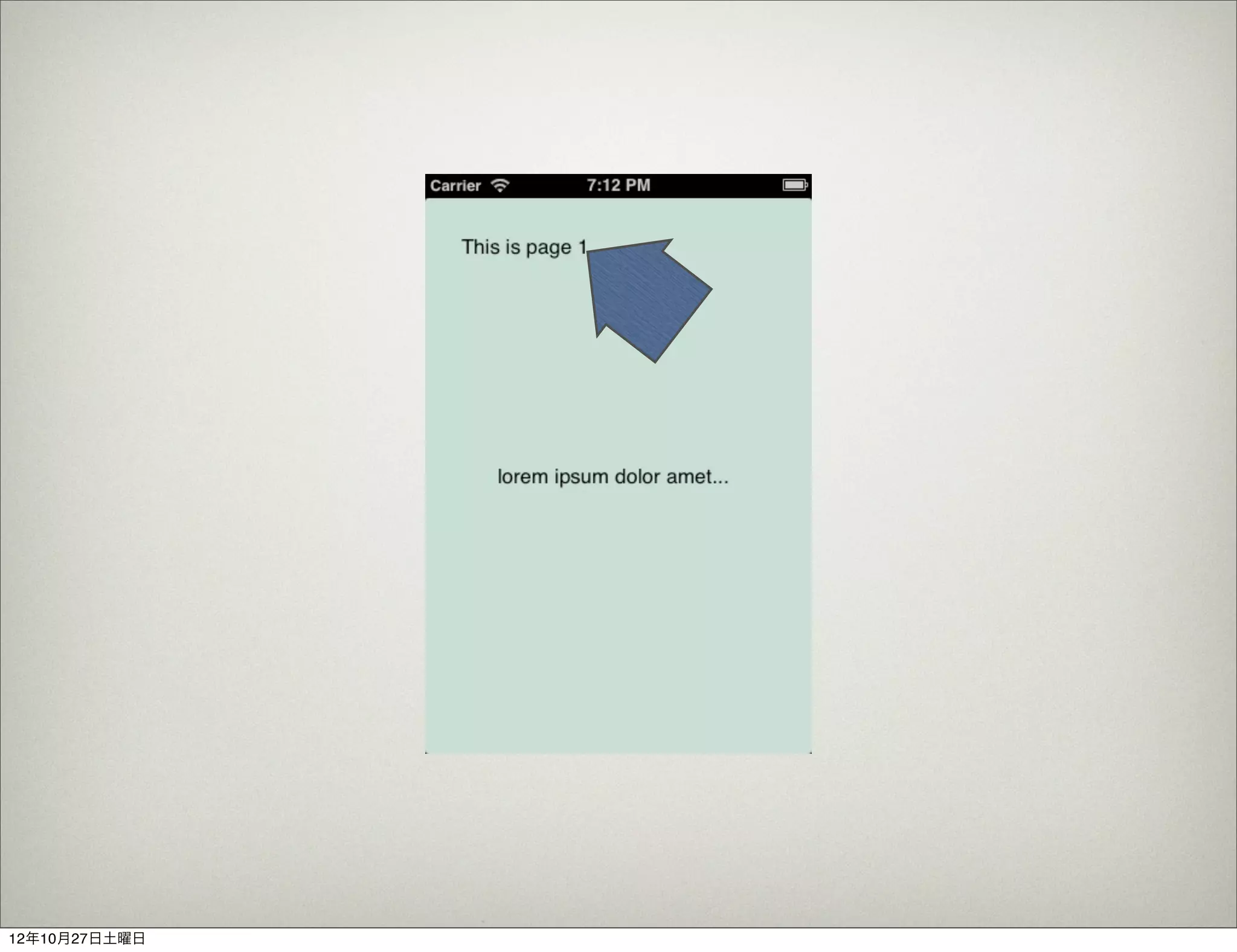 Rakeﬁle
         # -*- coding: utf-8 -*-
         $:.unshift("/Library/RubyMotion/lib")
         require 'motion/project'
         require 'bundler'
         Bundler.require

         Motion::Project::App.setup do |app|
          # Use `rake conﬁg' to see complete project settings.
          app.name = 'scrollview'
         end



12年10月27日土曜日
 