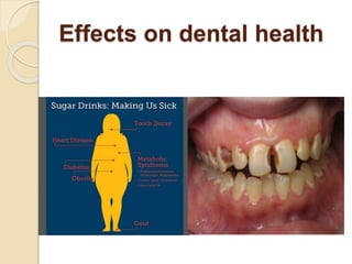 Effects on dental health
 