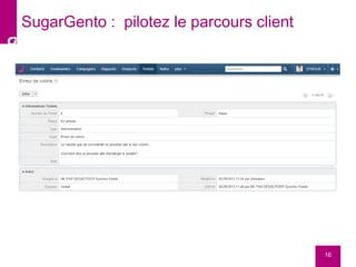 16
SugarGento : pilotez le parcours client
 