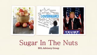 Sugar In The Nuts
BOL Advisory Group
 