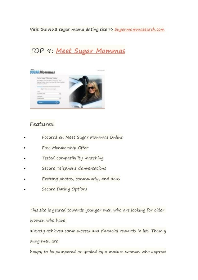 Top free sugar momma dating sites
