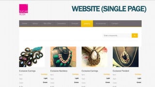 WEBSITE (SINGLE PAGE)
 