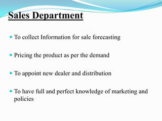 Costing and accounting is maintained.