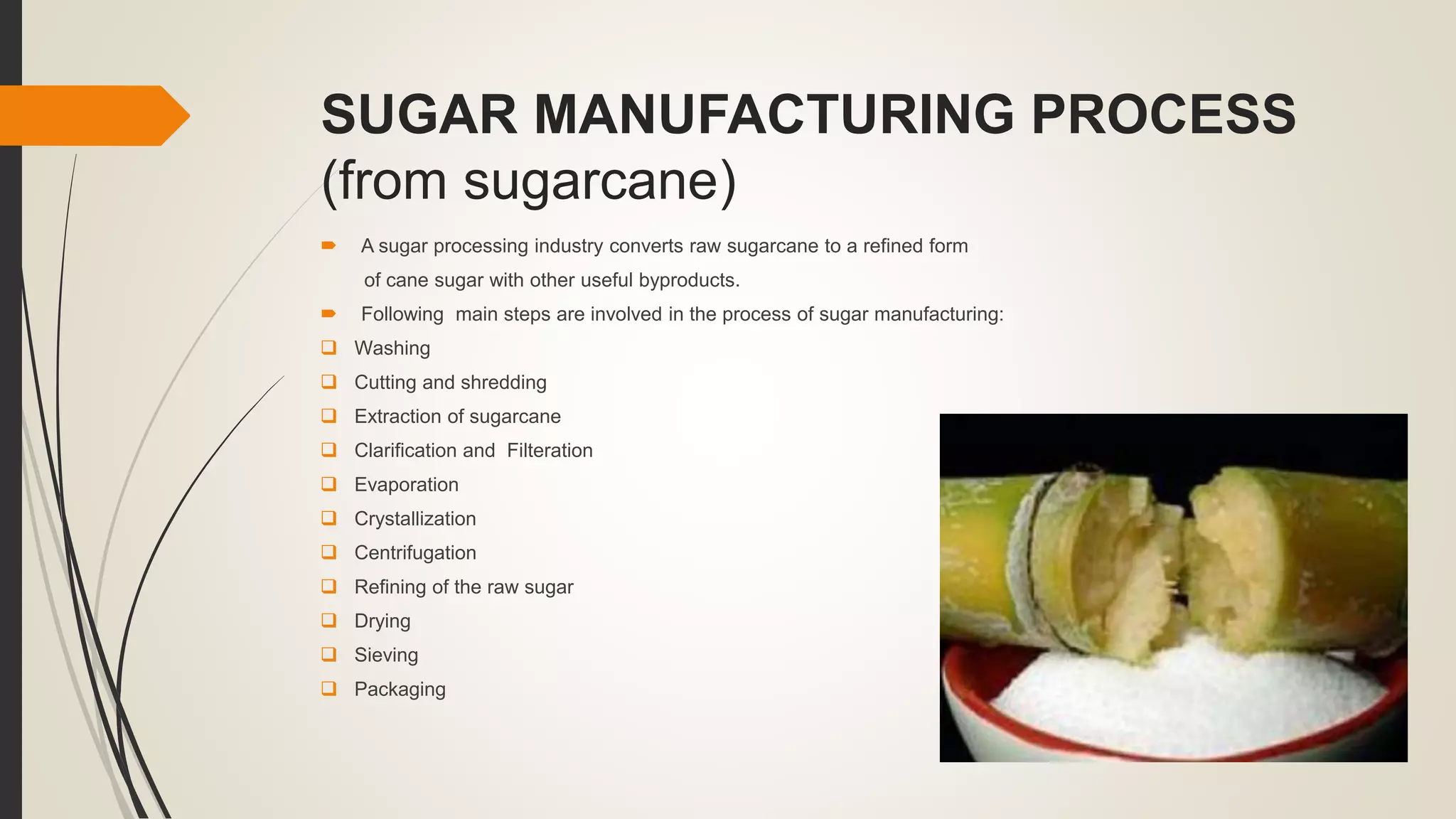 Manufacturing of Sugars from different sources | PPTX