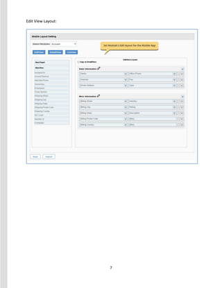 7
Edit View Layout:
 