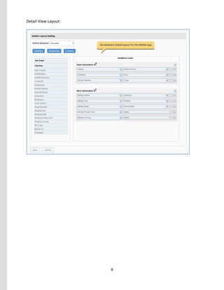 8
Detail View Layout:
 