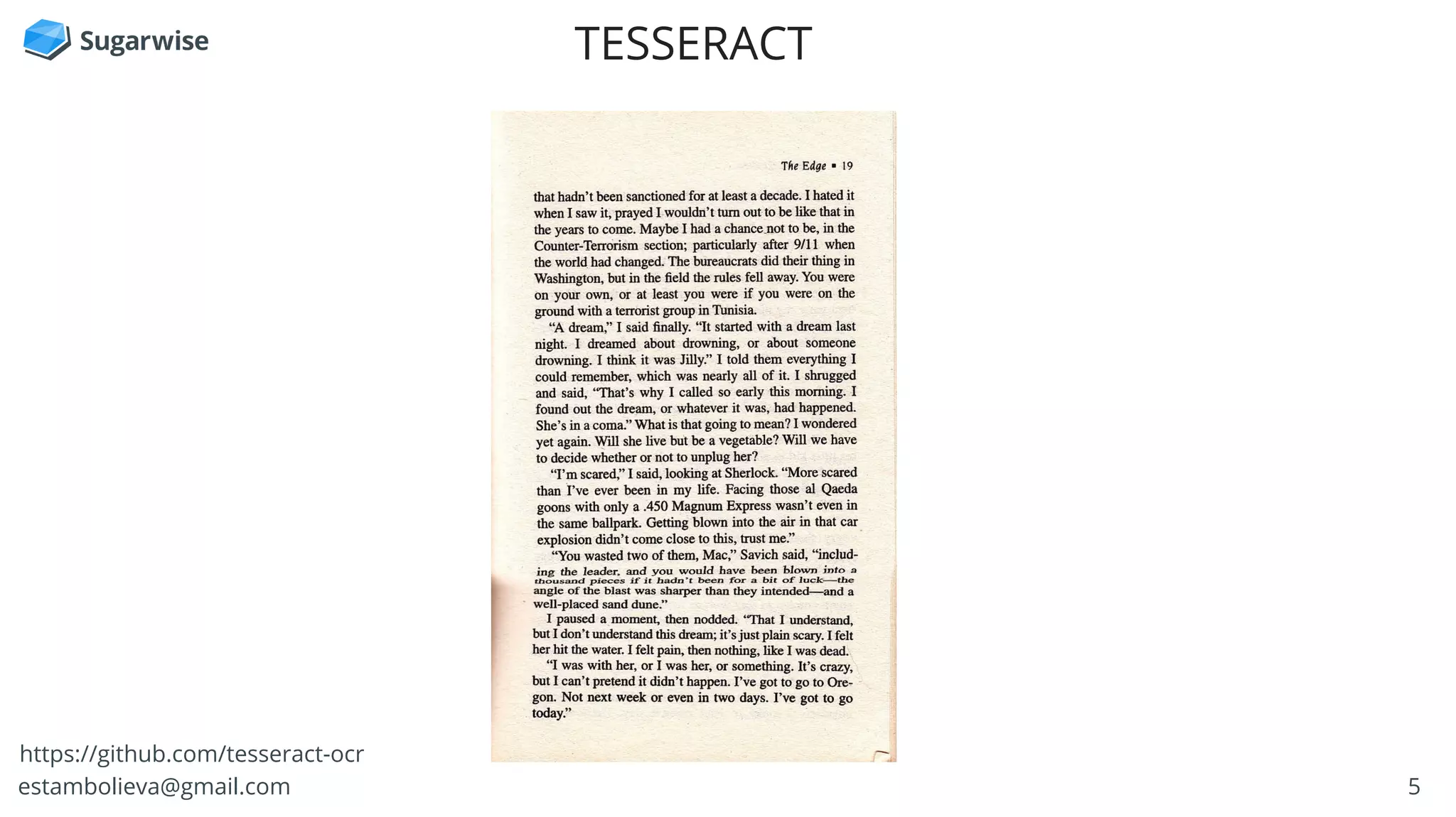 5estambolieva@gmail.com
TESSERACT
https://github.com/tesseract-ocr
 