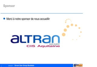 Sponsor Merci à notre sponsor de nous accueillir 