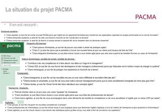 La situation du projet PACMA
                                                  PACMA
• Il en est ressorti :




19      03/11/2011   Scrum User Group Bordelais
 