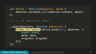 Organized by the Community, for the Community.SUGCON  NORTH AMERICA  2015SUGCON  NORTH AMERICA  2015 33
 