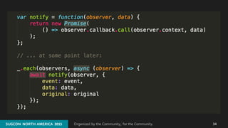 Organized by the Community, for the Community.SUGCON  NORTH AMERICA  2015SUGCON  NORTH AMERICA  2015 34
 
