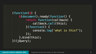 Organized by the Community, for the Community.SUGCON  NORTH AMERICA  2015SUGCON  NORTH AMERICA  2015 4
 