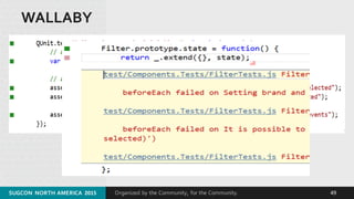 Organized by the Community, for the Community.
WALLABY
SUGCON  NORTH AMERICA  2015 49
 