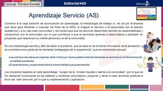 Editorial MD
Aprendizaje Servicio (AS)
 