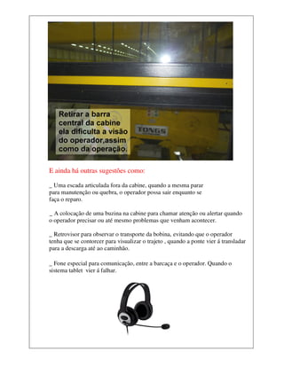 Sugestões para cabine da Norsul