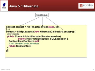 Les nouveautés de Spring 3.0 Java 5, Expression Language, REST, etc. So what? 