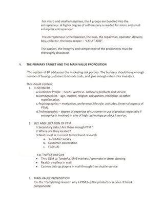 Suggested business plan format | DOCX