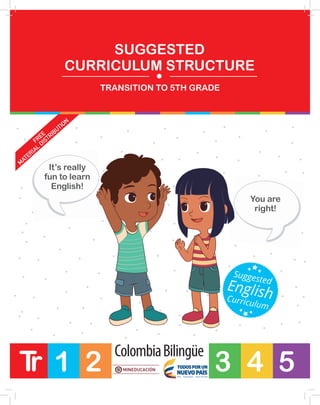 SUGGESTED
CURRICULUM STRUCTURE
TRANSITION TO 5TH GRADE
You are
right!
It’s really
fun to learn
English!
1 2 3 4 5Tr
Suggested
Curriculum
English
FREE
M
ATERIAL
DISTRIBUTION
 