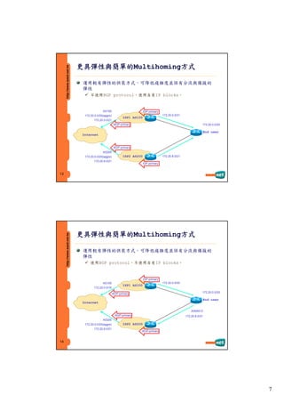 Suggestions for end users to deploy multihoming, load-balance and load-sharing