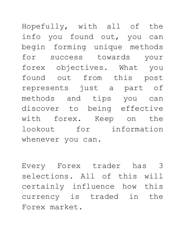 Forex trader to follow