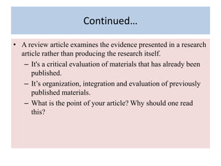 HOW TO WRITE RESEARCH REVIEW ARTICLE visual data 2