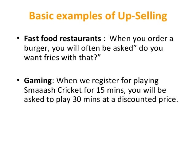 suggestive upselling