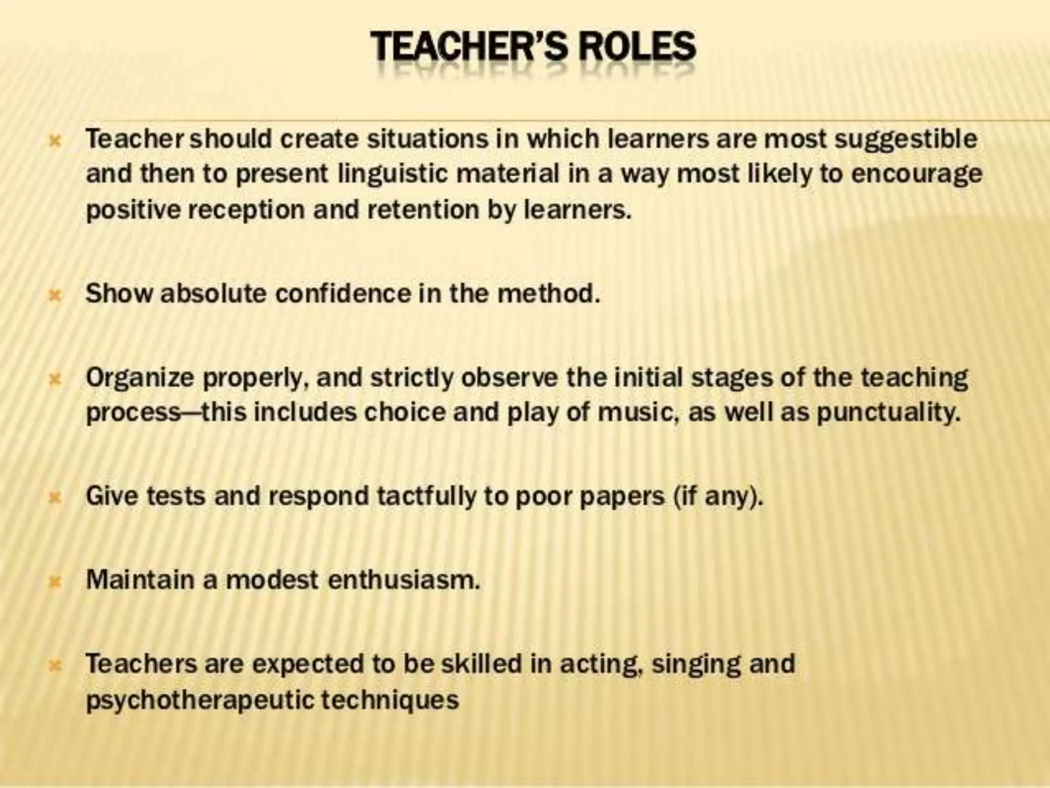suggestopedia of learning in curriculum method