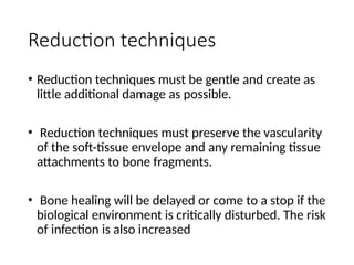 Comprehensive Surgical Reduction Techniques for Fracture Management | PPTX