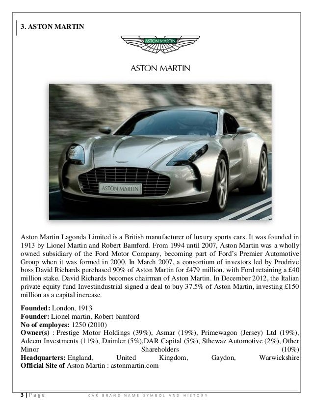 Brands Of World Cars Brands Of World Cars