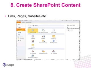  Definitely NOT everyone in the company!10. Restrict SharePoint DesignerWeb Application level restrictionsCentral Admin -> General Application Settings -> SharePoint Designer SettingsSite Collection level restrictionsSite Collection Site Settings -> SharePoint Designer Settings