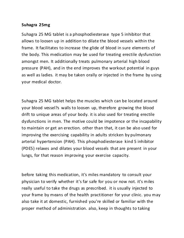 suhagra 25 mg