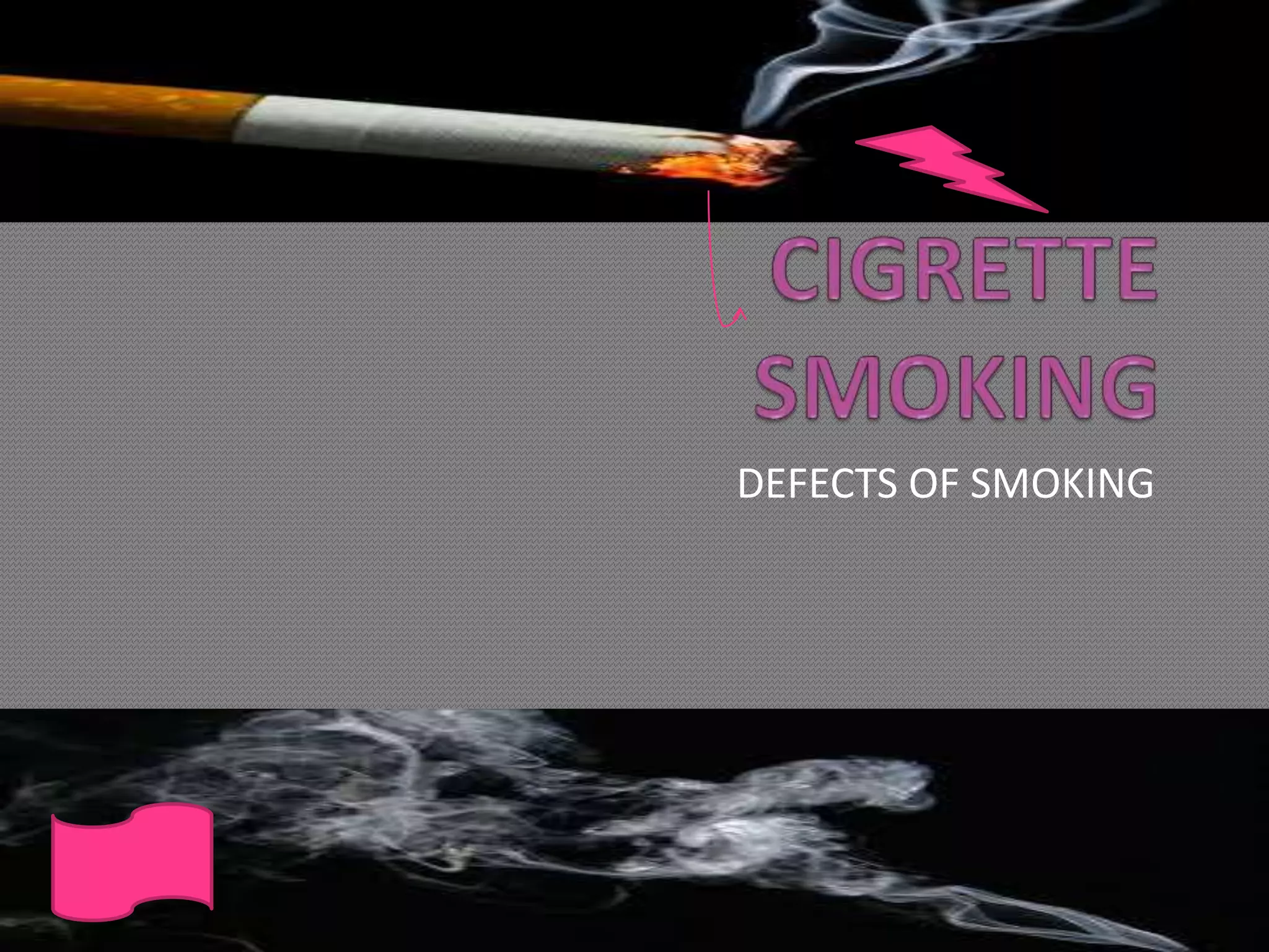 presentation on cigrette smoking PPT