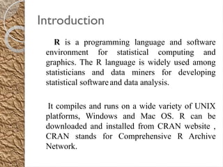 Comprehensive Overview of R Programming Language: History, Features ...