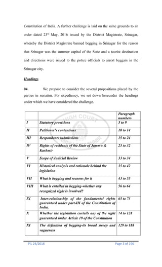 PIL 24/2018 Page 3 of 196
Constitution of India. A further challenge is laid on the same grounds to an
order dated 23rd
Ma...
