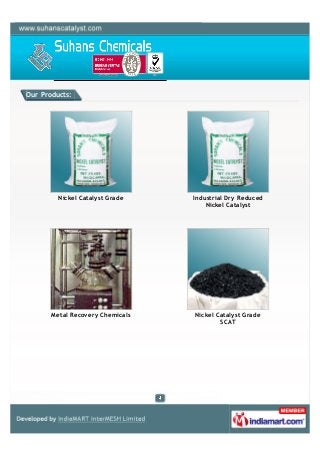 Our Products:
Nickel Catalyst Grade Industrial Dry Reduced
Nickel Catalyst
Metal Recovery Chemicals Nickel Catalyst Grade
...