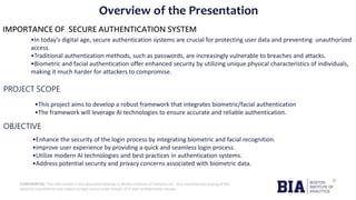 Leveraging AI for Advanced Facial and Biometric Authentication | PPTX