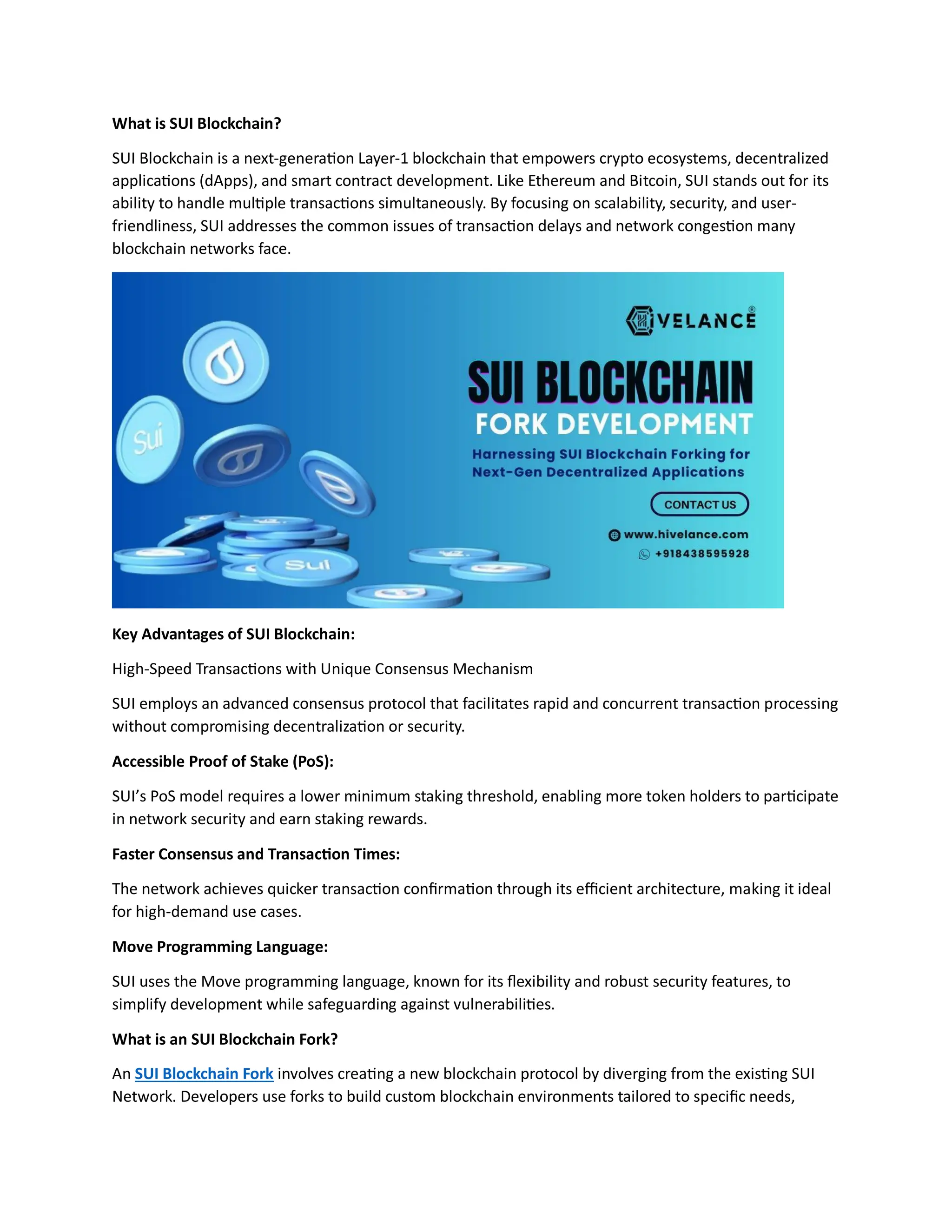Exploring SUI Blockchain Forking: Custom Solutions for Decentralized  Applications | PDF