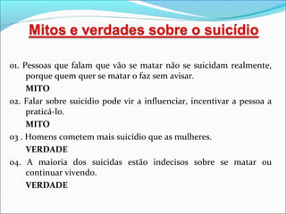 Suicídio: aspectos gerais e o papel da psicologia na sua compreensão e prevenção