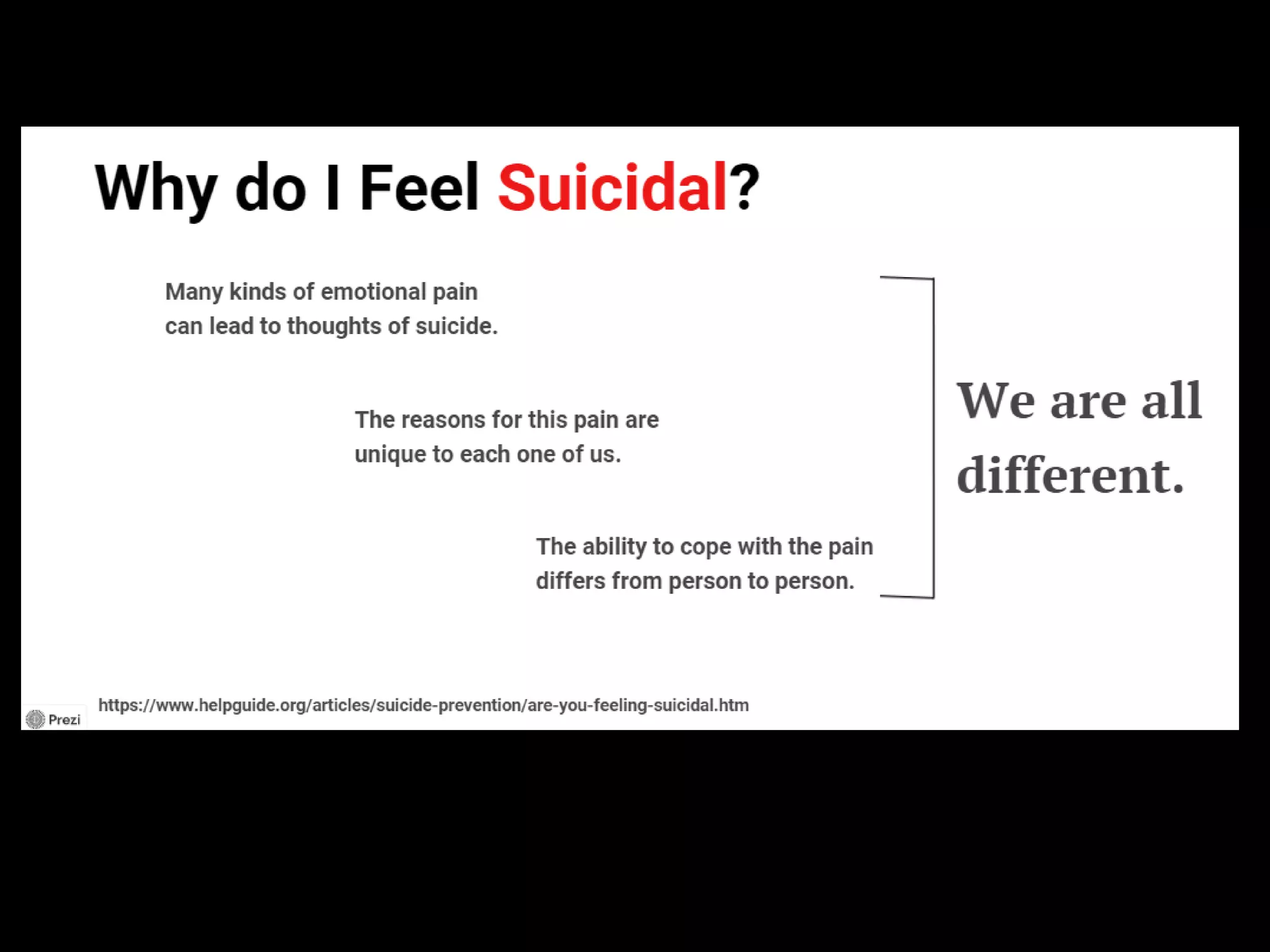 Suicidal Ideation: A Cry for Help