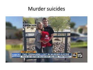 Murder suicides
 