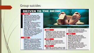 Group suicides
 