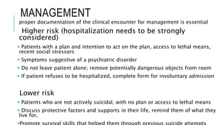Suicide and suicide risk assessment | PPTX