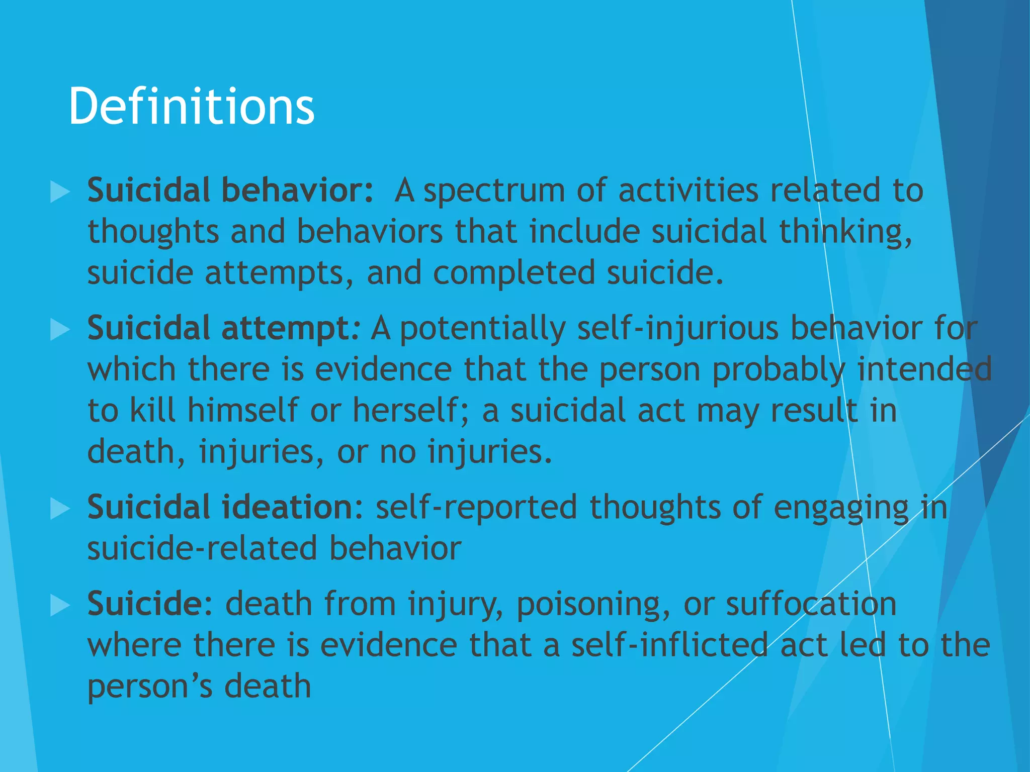Suicide awareness and prevention | PPTX