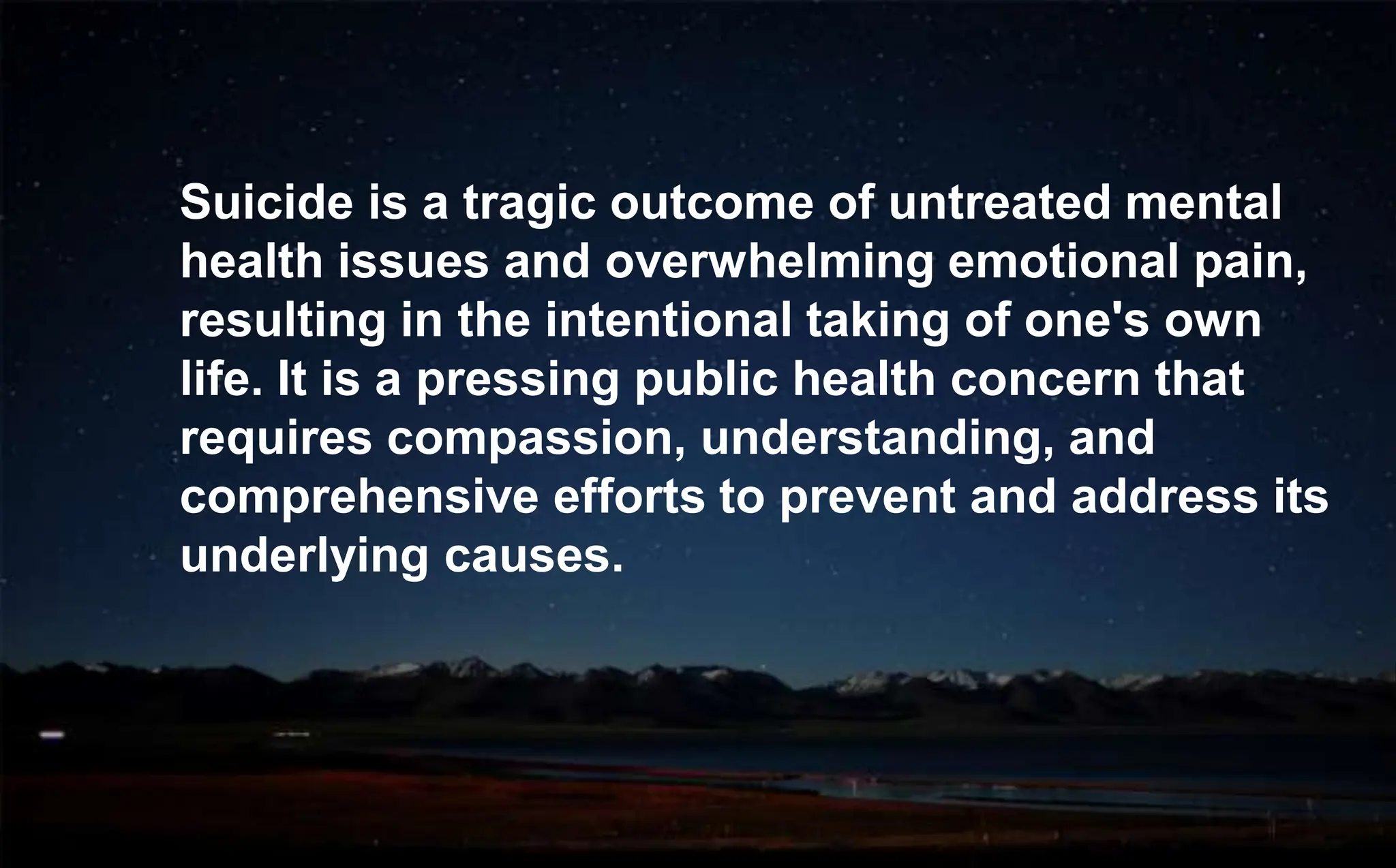 Suicide awareness and Prevention Presentation .pptx