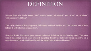 Suicide (mental health) | PPTX