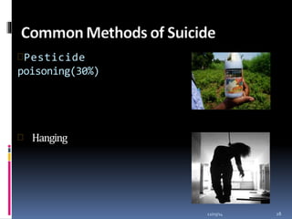 Pesticide
poisoning(30%)
12/03/14 28
 Hanging
 