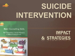 SUICIDE
INTERVENTION
IMPACT
& STRATEGIES
 