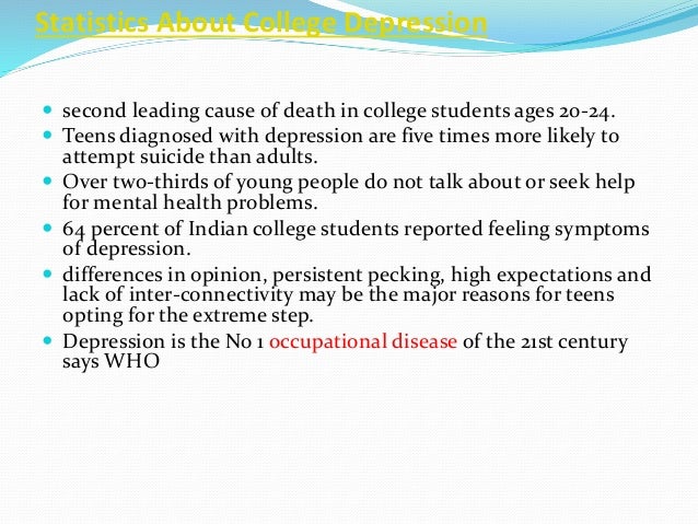 Suicide prevention deepressionoccupational disease of 21st centu…