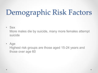 Professional Risk Assessment: Suicide and Self Harm Risk | PPTX